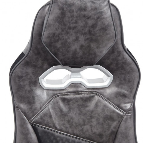 Кресло ARENA, кож/зам, серый/черный, 2 tone серый/карбон черный