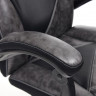 Кресло ARENA, кож/зам, серый/черный, 2 tone серый/карбон черный
