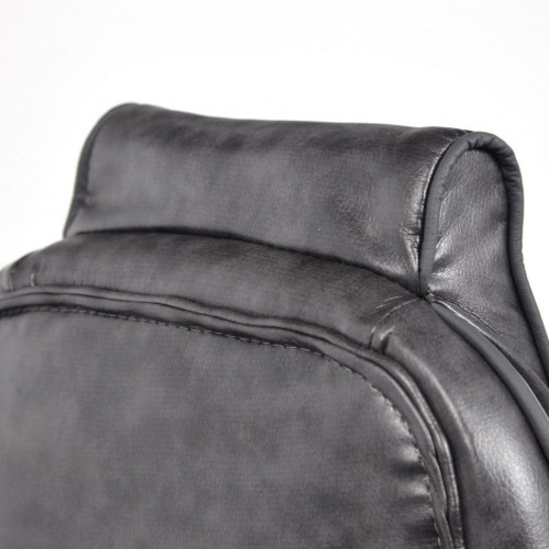 Кресло ARENA, кож/зам, серый/черный, 2 tone серый/карбон черный