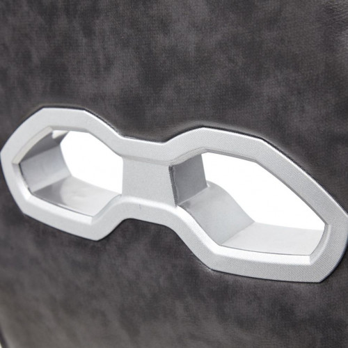 Кресло ARENA, кож/зам, серый/черный, 2 tone серый/карбон черный