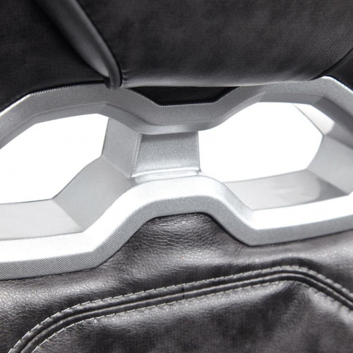 Кресло ARENA, кож/зам, серый/черный, 2 tone серый/карбон черный