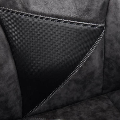 Кресло ARENA, кож/зам, серый/черный, 2 tone серый/карбон черный