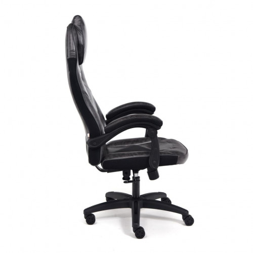 Кресло ARENA, кож/зам, серый/черный, 2 tone серый/карбон черный