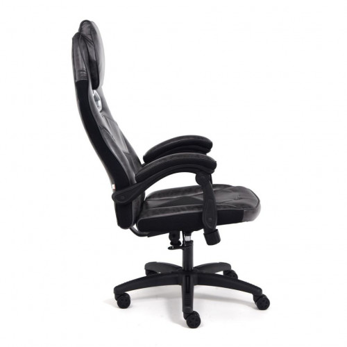 Кресло ARENA, кож/зам, серый/черный, 2 tone серый/карбон черный