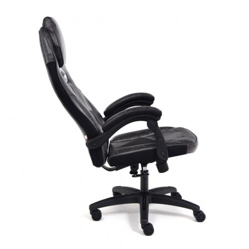 Кресло ARENA, кож/зам, серый/черный, 2 tone серый/карбон черный