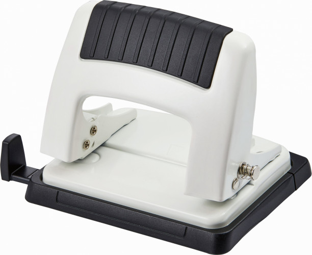 Дырокол Kw-Trio 09165WHITE макс.:20лист. металл белый отв.:2 с линейкой
