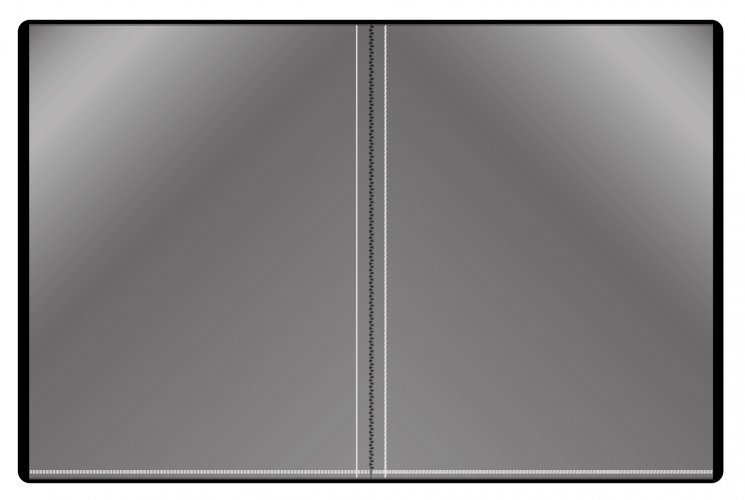 Папка с 10 прозр.вклад. Бюрократ -BPV10 A4 пластик 0.6мм торц.карм с бум. встав ассорти