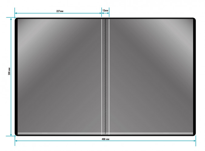 Папка с 10 прозр.вклад. Бюрократ -BPV10 A4 пластик 0.6мм торц.карм с бум. встав ассорти