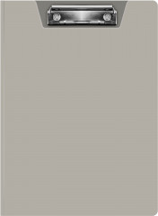 Папка клип-борд Бюрократ -PD602GREY A4 пластик 1.2мм серый с крышкой
