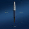 Ручка роллер Waterman Expert L`Essence du Bleu (CW2166429) LaqBlue CT F черн. черн. подар.кор.