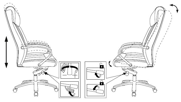 Кресло руководителя Бюрократ T-9922SL светло-коричневый Leather Eichel кожа крестов. металл хром