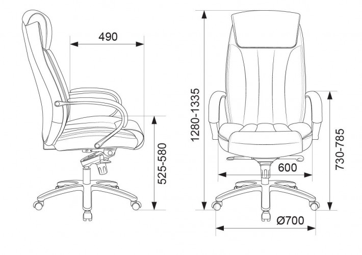 Кресло руководителя Бюрократ T-9922SL светло-коричневый Leather Eichel кожа крестов. металл хром
