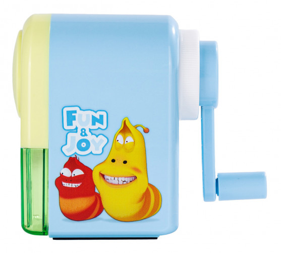 Точилка для карандашей механическая Deli E0641L Larva 1 отверстие пластик ассорти