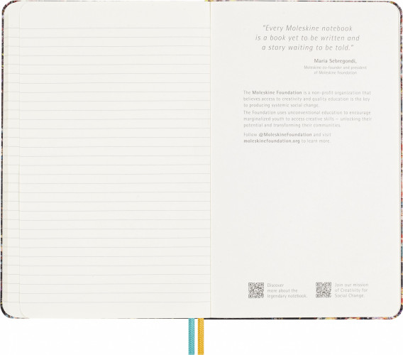 Блокнот Moleskine LIMITED EDITION YEAR OF THE DRAGON LECNYDRAGQP060ZFNB Large 130х210мм обложка текстиль 176стр. линейка ассорти Zeng Fanzhi