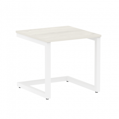 Home Office Стол журнальный VR.SP-2-58.G Дуб наварра/Белый металл 580*600*550