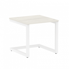 Home Office Стол журнальный VR.SP-2-58.G Дуб наварра/Белый металл 580*600*550