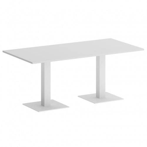 Home Office Стол прямоугольный VR.SP-5-180.2 Белый/Белый металл 1800*900*750