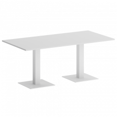 Home Office Стол прямоугольный VR.SP-5-180.2 Белый/Белый металл 1800*900*750