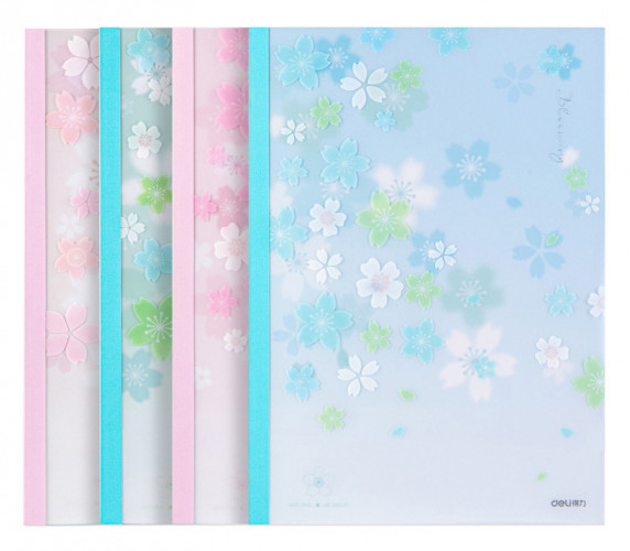 Тетрадь Deli SAKURA WPB540 B5 40л линейка ассорти