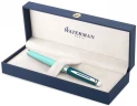 Ручка перьев. Waterman Hemisphere Colour Blocking (2190122) Green CT F сталь нержавеющая F син. черн. подар.кор.