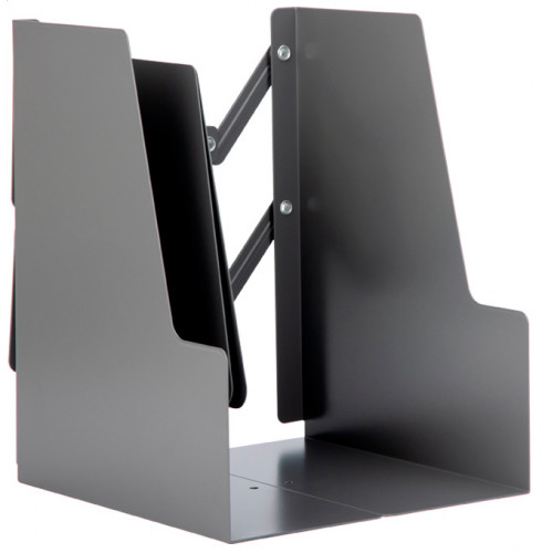 Подставка-ограничитель для книг Deli 78641-02 415х220мм серый