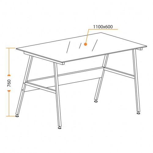 Cтол GD-04, Black (черный)