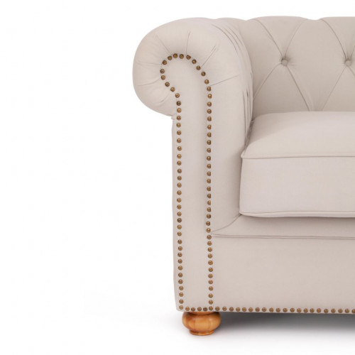 Диван-трансформер Secret De Maison Chesterfield (mod. 5137-60B), дерево береза, ткань: хлопок, 240*96*76см, бежевый / AJ808-18