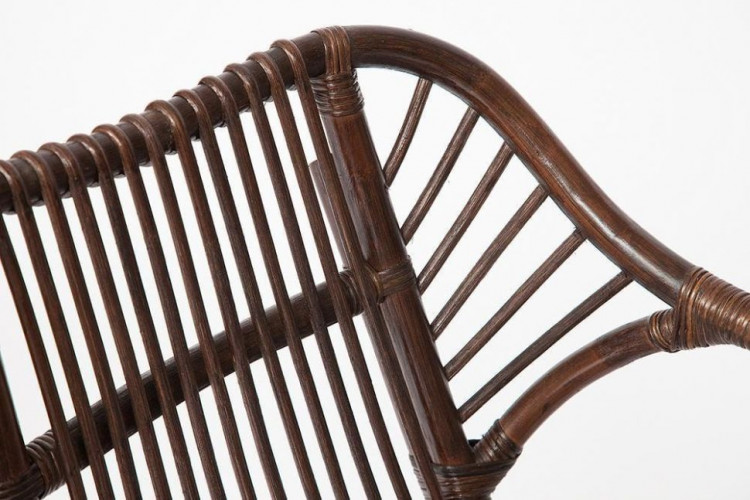 Комплект для отдыха SONOMA ( стол круглый (со стеклом)+2 кресла+диван ) /с подушками/, ротанг, кр:63х69х79см, дв:112х69х79см, ст:D50х56,5см, walnut (грецкий орех)