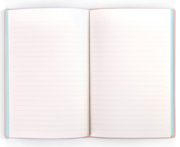 Блокнот Deli 22283LT-PINK 210х143мм искусст. кожа 96л светло-розовый