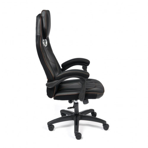 Кресло ARENA, кож/зам, черный/черный карбон, 36-6/карбон черный