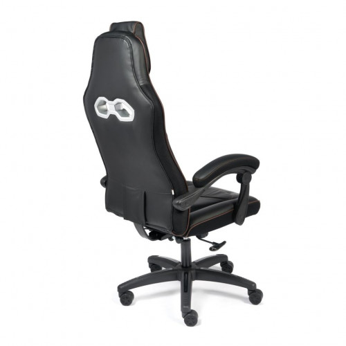 Кресло ARENA, кож/зам, черный/черный карбон, 36-6/карбон черный