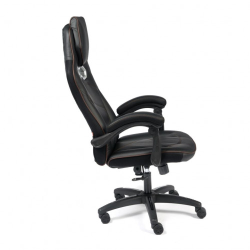 Кресло ARENA, кож/зам, черный/черный карбон, 36-6/карбон черный