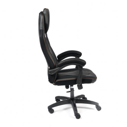 Кресло ARENA, кож/зам, черный/черный карбон, 36-6/карбон черный
