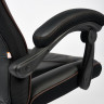 Кресло ARENA, кож/зам, черный/черный карбон, 36-6/карбон черный