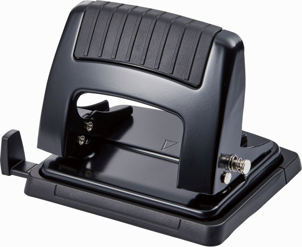 Дырокол Kw-Trio 09165BLACK макс.:20лист. металл черный отв.:2 с линейкой