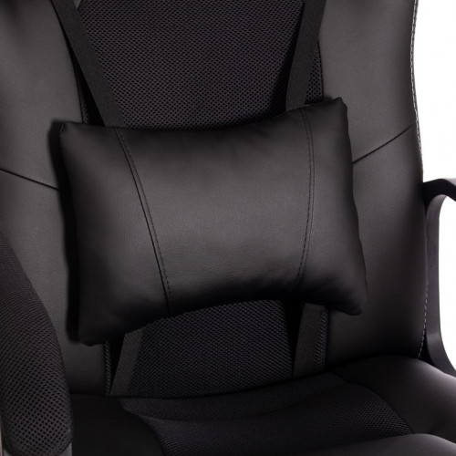 Кресло DRIVER (22), кож/зам/ткань, черный/черный , 36-6/TW-11