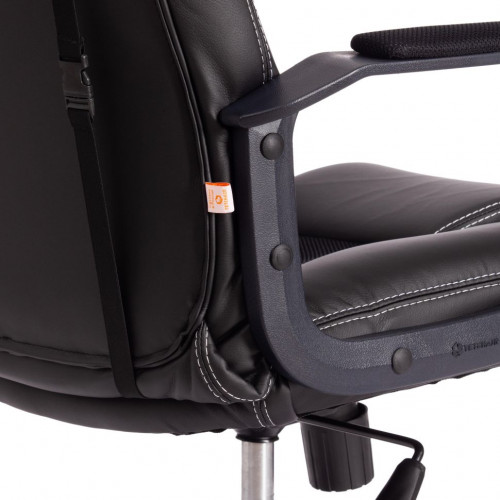 Кресло DRIVER (22), кож/зам/ткань, черный/черный , 36-6/TW-11