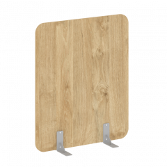 R-line Перегородки на металлических опорах на фетровых подпятниках DP.F-100-120 Тиквуд светлый/Серый металл 1000*18*1200