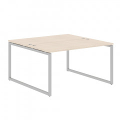 Стол 2-х местный XQWST 1414 Бук Тиара/Алюминий 1400х1406х750