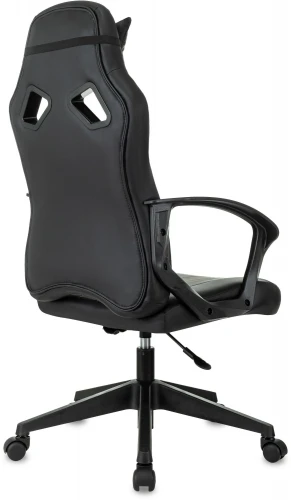 Кресло игровое Zombie 50 черный/красный эко.кожа крестов. пластик пластик черный