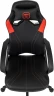Кресло игровое Zombie 50 черный/красный эко.кожа крестов. пластик пластик черный