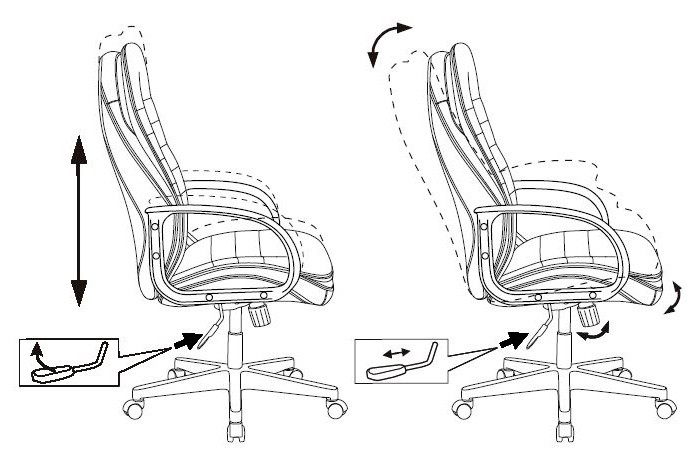 Кресло руководителя Бюрократ T-9950PL черный эко.кожа крестов. пластик