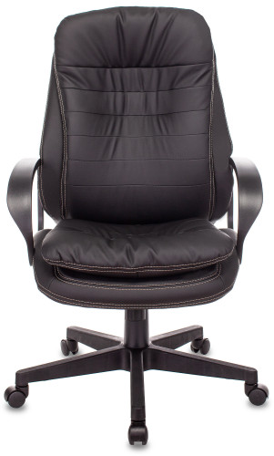 Кресло руководителя Бюрократ T-9950PL черный эко.кожа крестов. пластик