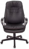 Кресло руководителя Бюрократ T-9950PL черный эко.кожа крестов. пластик