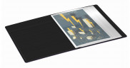 Папка с 20 прозр.вклад. Бюрократ DeLuxe DLV20BBERRY A4 пластик 0.7мм черничный