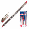 Ручка шариков. Pensan My-Tech (2240/25RED) прозрачный d=0.7мм красн. черн. кор.карт. 1стерж. игловидный пиш. наконечник линия 0.5мм кругл. телескопич.корпус на масляной основе