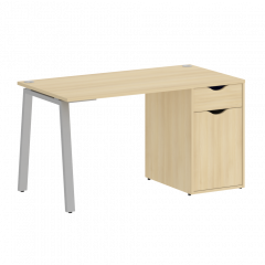 Home Office Стол письменный VR.SP-3-138.1.A Акация/Серый металл 1380*720*750