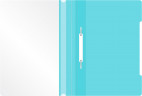 Папка-скоросшиватель Бюрократ Pastel -PSLPAST/BLUE A4 прозрач.верх.лист пластик голубой 0.14/0.18