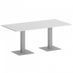 Home Office Стол прямоугольный VR.SP-5-180.2 Белый/Серый металл 1800*900*750