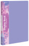 Папка с 10 прозр.вклад. Бюрократ Pastel PAST10VIO A4 пластик 0.5мм торц.карм с бум. встав фиолетовый